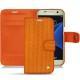 Custodia in pelle Samsung Galaxy S7 - Abaca arancio