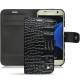 Capa em pele Samsung Galaxy S7 - Crocodile nero
