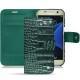 Samsung Galaxy S7 leather case - Crocodile pino