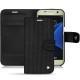 Custodia in pelle Samsung Galaxy S7 - Abaca nero