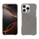 Coque cuir Apple iPhone 16 Pro - Acier vintage ( Pantone #d85827b ) 