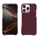 Funda de piel Apple iPhone 16 Pro - Lie de vin ( Pantone #412234 ) 