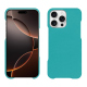 Coque cuir Apple iPhone 16 Pro - Bleu fluo 
