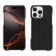 Capa em pele Apple iPhone 16 Pro - Abaca nero ( Noir / Black) 
