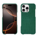 Funda de piel Apple iPhone 16 Pro - Crocodile pino ( Pantone #173F35 ) 