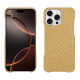 Lederschutzhülle Apple iPhone 16 Pro - Serpent sabbia ( Pantone #D2BA92 )