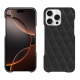 Apple iPhone 16 Pro leather cover - Noir - Couture ( Nappa - Black ) 