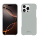 Coque cuir Apple iPhone 16 Pro - Gris PU ( Pantone #c1c6c8 ) 