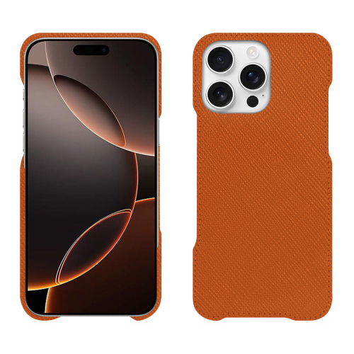 Funda de lujo Apple iPhone 16 Pro | Elegancia y singularidadOrange vibrant ( Pantone #e36b39 ) 