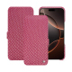 Housse cuir Apple iPhone 16 Pro - Serpent ciclamino ( Pantone #9E4C6E ) 