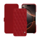 Apple iPhone 16 Pro leather case - Rouge - Couture ( Nappa - Pantone #d50032 ) 