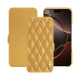 Custodia in pelle Apple iPhone 16 Pro - Or Maïa - Couture ( Pantone 871C ) 