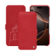 Housse cuir Apple iPhone 16 Pro - Rouge troupelenc ( Pantone #AB191A )