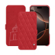 Custodia in pelle Apple iPhone 16 Pro - Rouge troupelenc - Couture ( Pantone #AB191A )