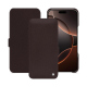 Housse cuir Apple iPhone 16 Pro - Marron envoûtant ( Pantone #4e3629 ) 
