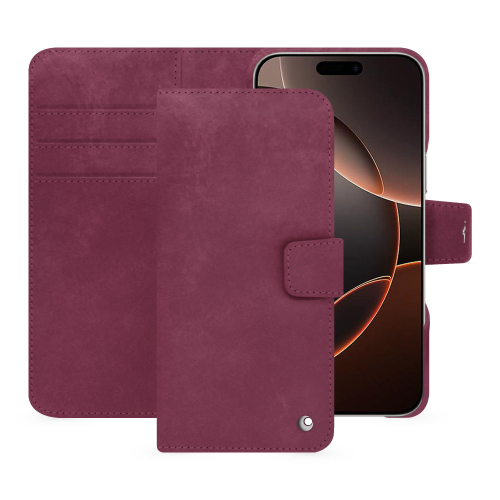 Apple iPhone 16 Pro Wallet Case | Luxe et SingularitéPrune vintage ( Pantone #612434 ) 
