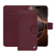 Capa de couro para carteira Apple iPhone 16 Pro - Lie de vin ( Pantone #412234 ) 