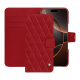 Funda de piel para cartera Apple iPhone 16 Pro - Rouge - Couture ( Nappa - Pantone #d50032 ) 