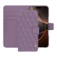 Apple iPhone 16 Pro レザーウォレットケース - Lilas - Couture ( Nappa - Pantone #b9a3e3 ) 