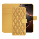 Étui portefeuille cuir Apple iPhone 16 Pro - Or Maïa - Couture ( Pantone 871C ) 