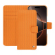 Funda de piel para cartera Apple iPhone 16 Pro - Abaca arancio ( Pantone #d77540 )