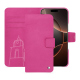 Apple iPhone 16 Pro leather wallet case - Rose BB ( Pantone #DB599F )