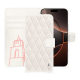 Capa de couro para carteira Apple iPhone 16 Pro - Blanc escumo - Couture ( Pantone #D6D6D1 )