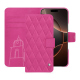 Funda de piel para cartera Apple iPhone 16 Pro - Rose BB - Couture ( Pantone #DB599F )