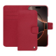 Apple iPhone 16 Pro leather wallet case - Rouge passion ( Pantone #a6192e ) 