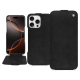 Capa em pele Apple iPhone 16 Pro - Onyx ( Noir / Black ) 