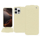Housse cuir Apple iPhone 16 Pro - Ivoire ( Pantone #d6d6c6 ) 