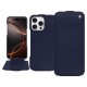 Housse cuir Apple iPhone 16 Pro - Cobalt ( Pantone #2b253f ) 