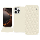 硬质真皮保护套 Apple iPhone 16 Pro - Blanc - Couture ( Nappa - White ) 