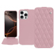 Capa em pele Apple iPhone 16 Pro - Rose - Couture ( Nappa - Pantone #efbae1 ) 