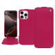 Funda de piel Apple iPhone 16 Pro - Rose fluo ( Pantone #ff16b4 ) 