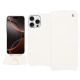 Capa em pele Apple iPhone 16 Pro - Blanc escumo ( Pantone #D6D6D1 )