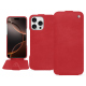 Funda de piel Apple iPhone 16 Pro - Rouge troupelenc ( Pantone #AB191A )