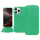 Funda de piel Apple iPhone 16 Pro - Menthe vintage ( Pantone #37b375 ) 