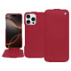 Lederschutzhülle Apple iPhone 16 Pro - Rouge passion ( Pantone #a6192e ) 