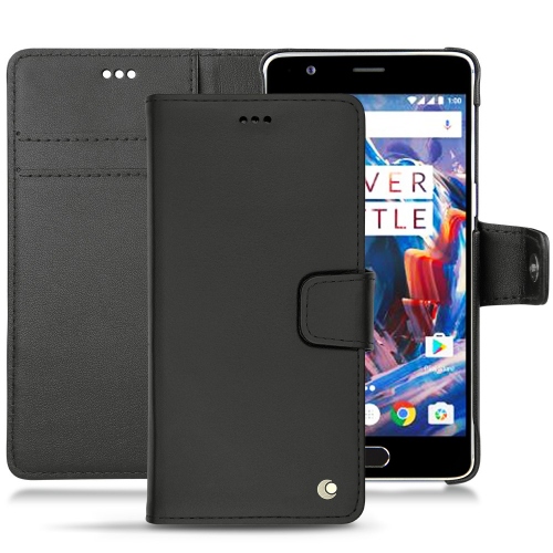 Lederschutzhülle OnePlus 3 - Noir ( Nappa - Black ) 