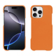 Coque cuir Apple iPhone 16 Pro Max - Orange ( Nappa - Pantone #ff9351 ) 