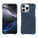 Custodia in pelle Apple iPhone 16 Pro Max - Jean vintage ( Pantone #2f414f  ) 