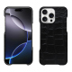 Lederschutzhülle Apple iPhone 16 Pro Max - Crocodile nero ( Noir / Black) 