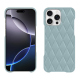 Capa em pele Apple iPhone 16 Pro Max - Bleu ciel - Couture ( Nappa - Pantone #abcae9 ) 