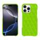 가죽 커버 Apple iPhone 16 Pro Max - Vert fluo - Couture ( Pantone #00ab5f ) 