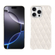 Capa em pele Apple iPhone 16 Pro Max - Blanc escumo - Couture ( Pantone #D6D6D1 )
