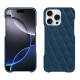 Funda de piel Apple iPhone 16 Pro Max - Blu mediterran - Couture ( Pantone #0E3043 )