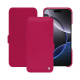 Housse cuir Apple iPhone 16 Pro Max - Rose fluo ( Pantone #ff16b4 ) 