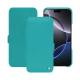 Apple iPhone 16 Pro Max leather case - Bleu fluo