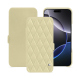 Capa em pele Apple iPhone 16 Pro Max - Beige - Couture ( Nappa - Pantone #ceb888 ) 